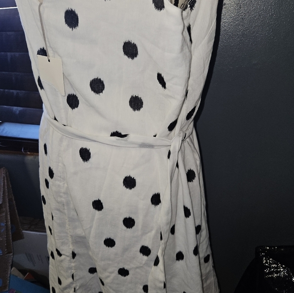 A New Day Womans Polka Dot V Neck Dress Size Xl - Picture 7 of 11